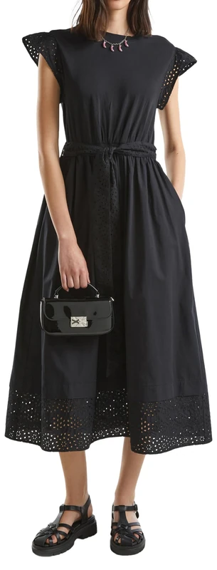 United Colors of Benetton Women's Dress, Black, XXS