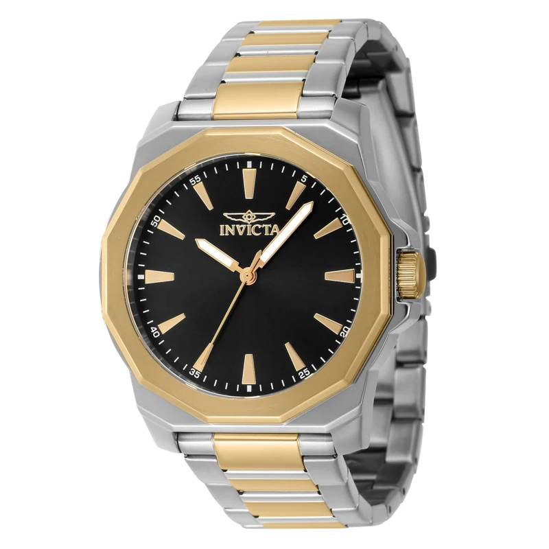 Invicta Speedway 46834 Men's Watch - Waterproof - Analogue - Quartz Movement - Stainless Steel with Black dial - 42mm