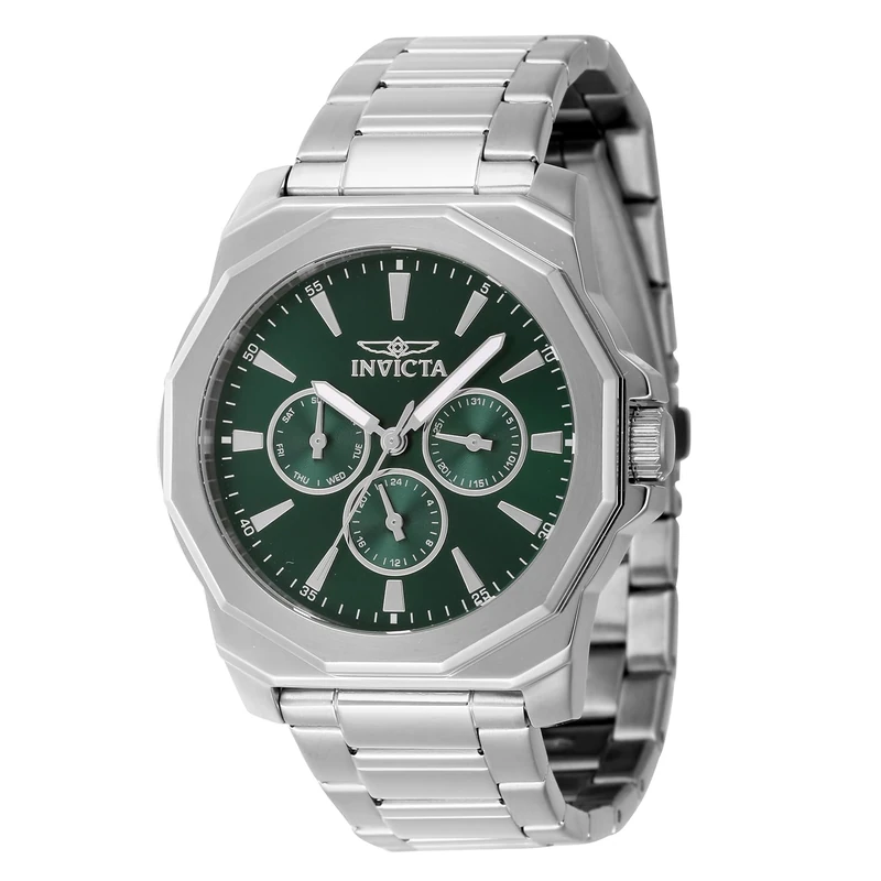 Invicta Speedway 46844 Men's Watch - Waterproof - Analogue - Quartz Movement - Stainless Steel with Green dial - 42mm