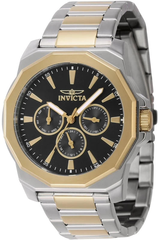 Invicta Men's Analog Quartz Watch with Stainless Steel Strap 46845