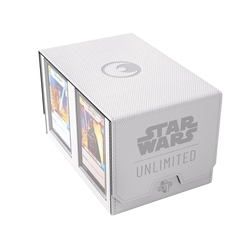 Gamegenic | Star Wars Unlimited Double Deck Pod - White/Black | Trading Card Accessory