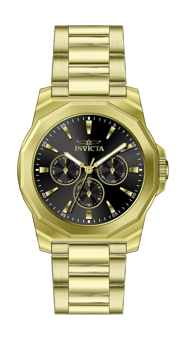 Invicta Speedway 46849 Men's Watch - Waterproof - Analogue - Quartz Movement - Stainless Steel with Black dial - 42mm