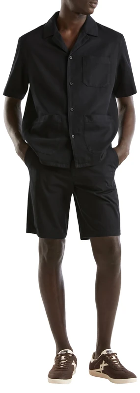 United Colors of Benetton Men's Shirt 58tyuq046, Black, XL