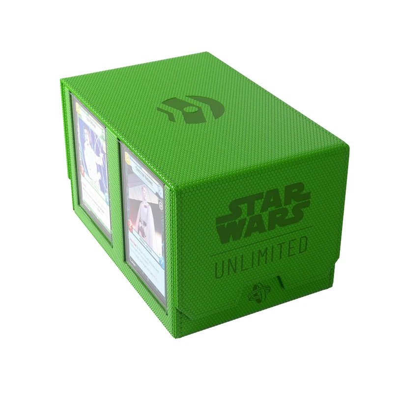 Gamegenic | Star Wars Unlimited Double Deck Pod - Green | Trading Card Accessory