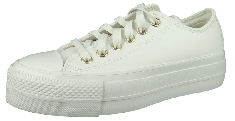CONVERSE Women's Chuck Taylor All Star Lift Platform Mono White Sneaker, 8.5 UK