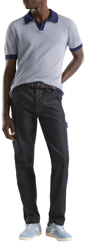 United Colors of Benetton Men's Maglia Polo M/M 1094k3014 Shirt, Blue, L