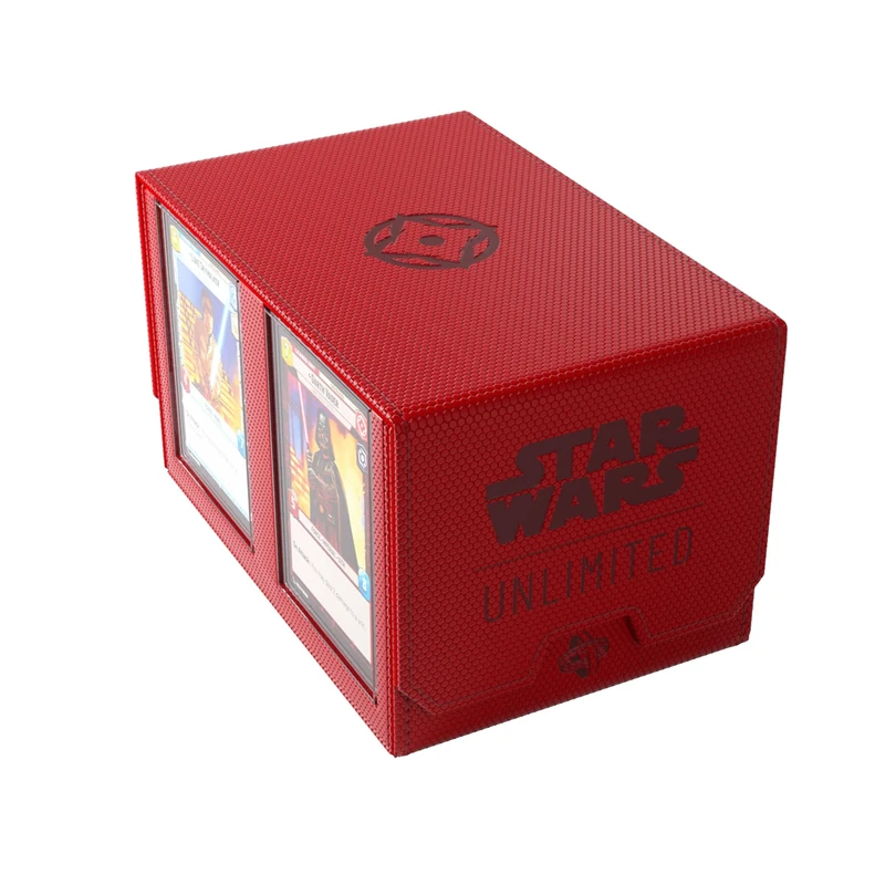 Gamegenic | Star Wars Unlimited Double Deck Pod - Red | Trading Card Accessory