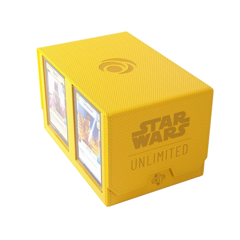 Gamegenic | Star Wars Unlimited Double Deck Pod - Yellow | Trading Card Accessory