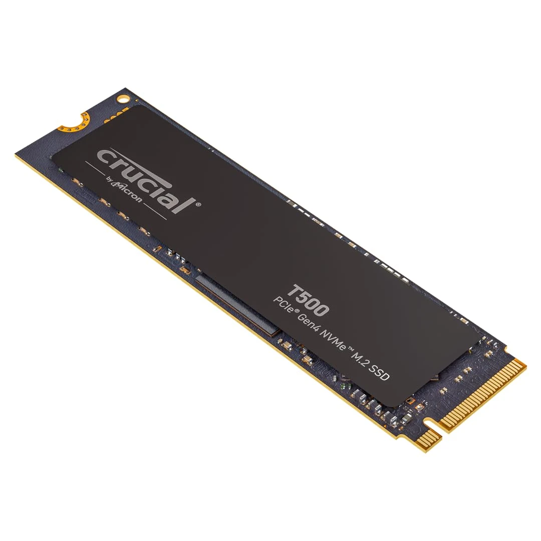 Crucial T500 2TB SSD PCIe Gen4 NVMe M.2, Up to 7400MB/s, TLC NAND, Laptop and Desktop Compatible, Microsoft DirectStorage, Solid State Drive - CT2000T500SSD8