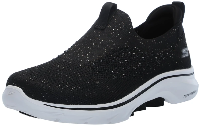 Skechers Womens GO Walk 7 Bling Black