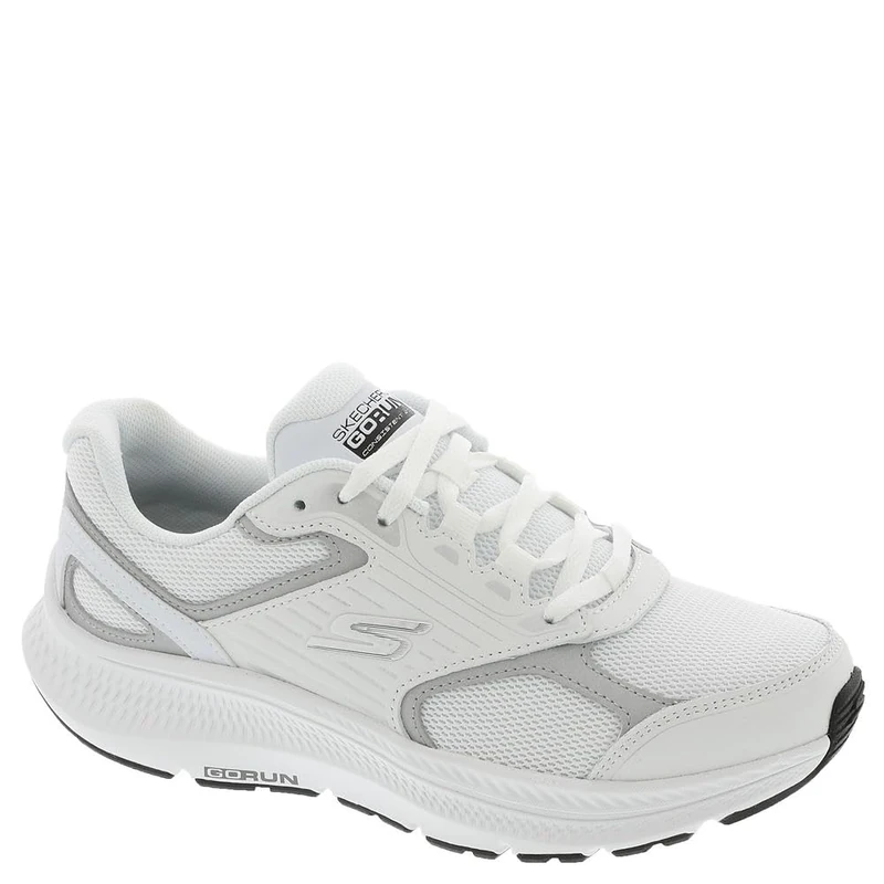 Skechers Women's Go Run Consistent 2.0 Advantage Sneaker, White/Silver, 6.5 UK