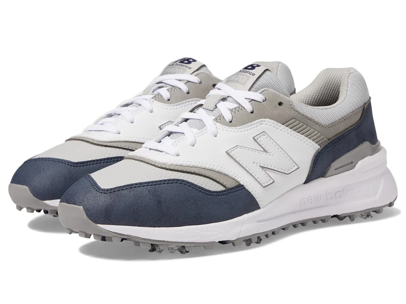 New Balance Men's 997 Golf Shoe, Navy/White, 8 Wide, Navy/White, 7.5 UK Wide