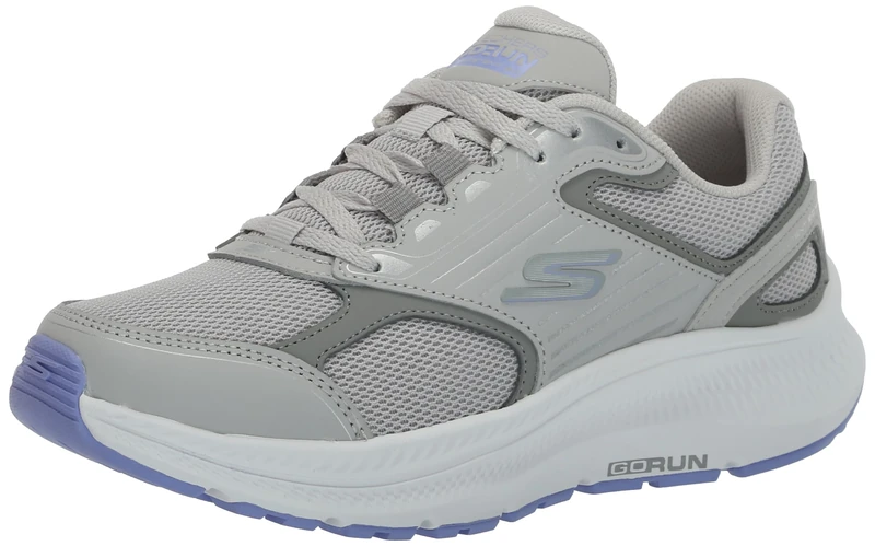 Skechers Women's Go Run Consistent 2.0 Advantage Sneaker, Grey Lavender, 3.5 UK