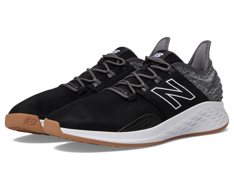 New Balance Men's Fresh Foam Roav Golf Shoe, Black/Gum, 11.5 UK