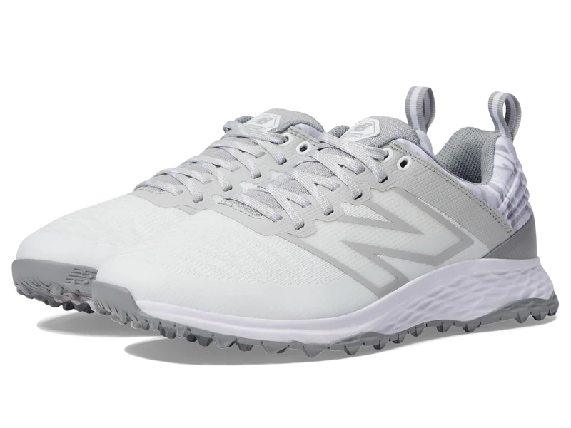 New Balance Men's Fresh Foam Contend V2 Golf Shoe, White/Grey, 8.5 UK