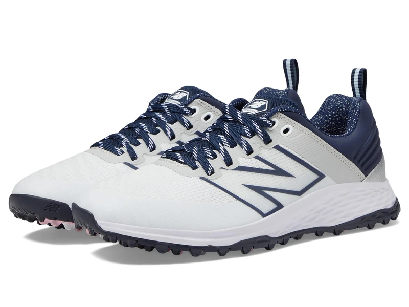 New Balance Women's Fresh Foam Contend V2 Golf Shoe, White/Navy, 6.5 UK