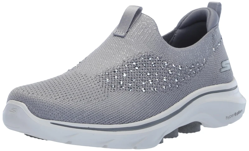 Skechers Womens GO Walk 7 Bling Gray