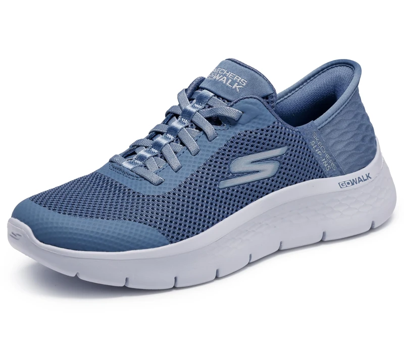 Skechers Women's GO Walk Flex Grand Entry Sneaker, Blue, 6 UK