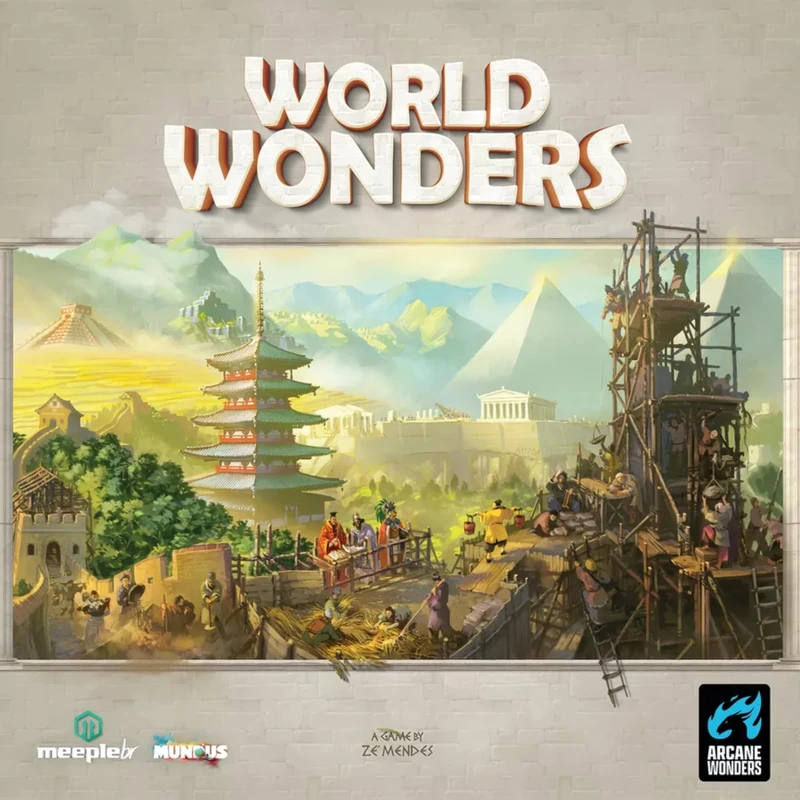 Arcane Wonders , World Wonders , Board Game , Ages 14+ , 1-5 Players , 50-70 Minutes Playing Time