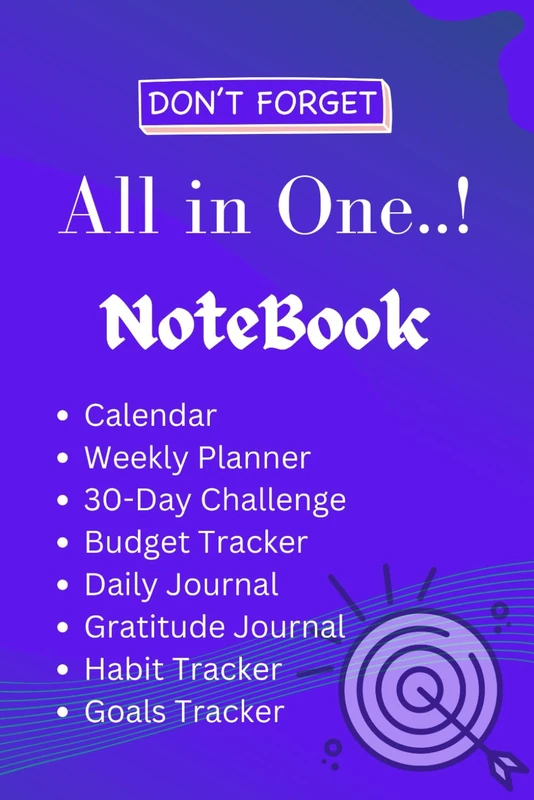 All in One NoteBook I 120 Page: All in One Notebook: Your One-Stop Shop for Productivity and Creativity
