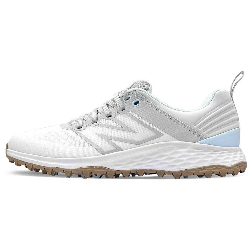 New Balance Women's Fresh Foam Contend V2 Golf Shoe, White/Grey, 6.5 Wide