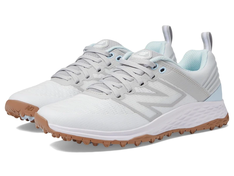 New Balance Women's Fresh Foam Contend V2 Golf Shoe, White/Grey, 11 Wide