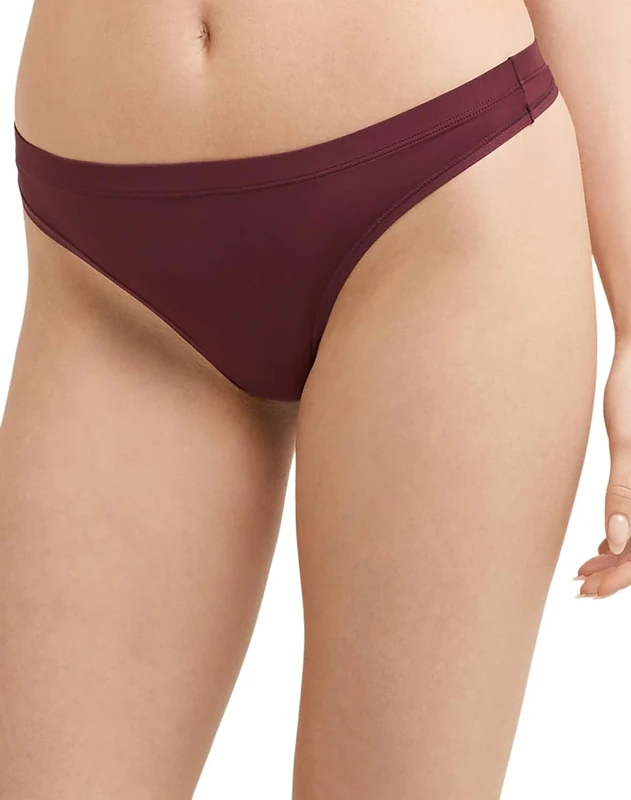 Maidenform Womens Barely There Thong, Cola Red, 8