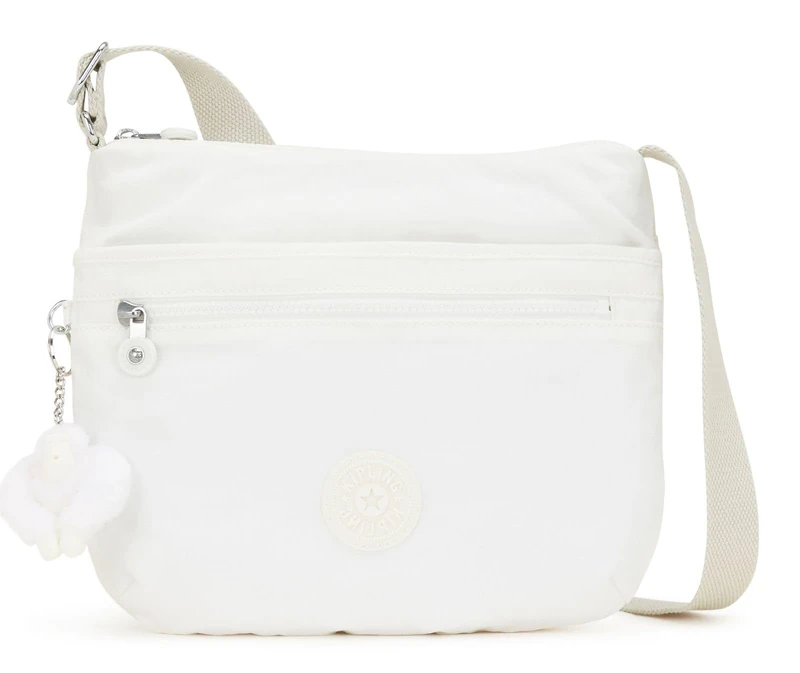 Kipling ARTO Medium crossbody, Pure Alabaster (White)