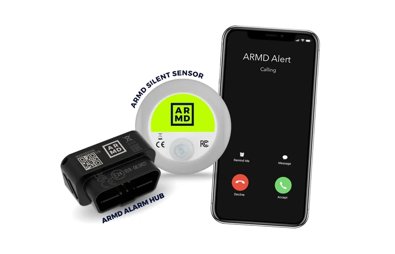 ARMD Guard, Smart Van Alarm and Tracker, Wire Free Motion Detector calls Mobile Phone, Real-time GPS Locator, Fleet View, easy Set-up, SIM Card and Data Included - Image 1