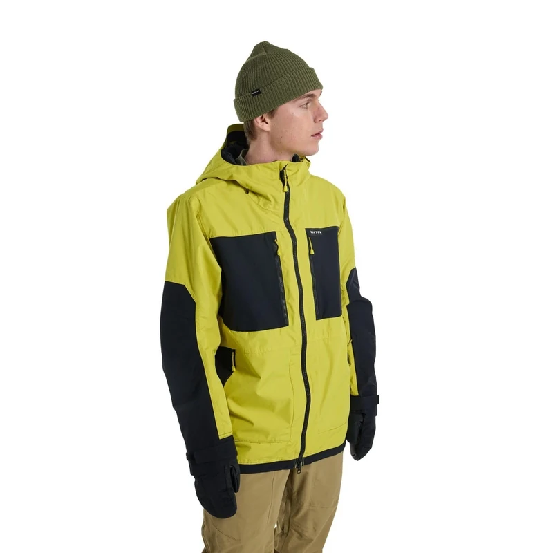 Burton Mens' Frostner 2L Snow Jacket, Sulfur/True Black, XXL