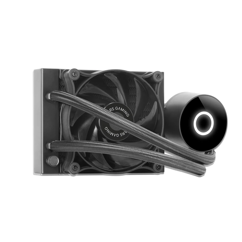 Mars Gaming ML-PRO120, Professional CPU Liquid Cooling, TDP 220W, Ultra-quiet FDB Fan, Opti-Chamber Pump with White Illumination Ring, Universal Multisocket, Black