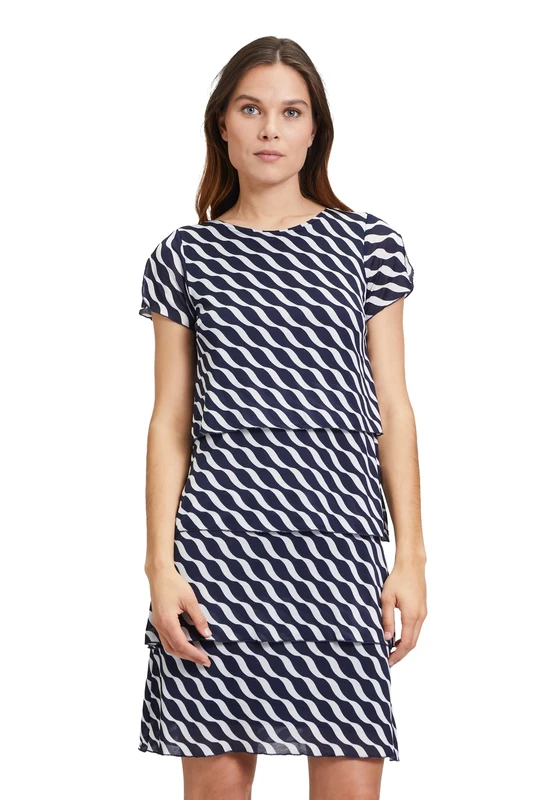 Betty Barclay Women's 1555/2612 Dress, Blue, 10