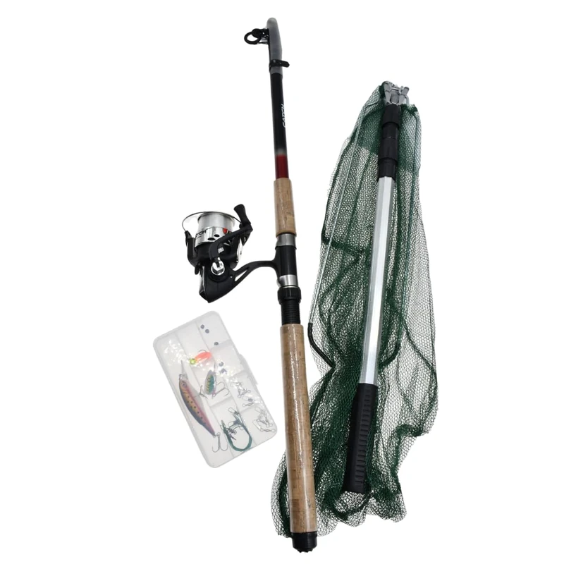 Catch Fishing Sea Essential Fishing Set, Complete Beginner Kit with 2.7m Telescopic Rod, Smooth Reel, Tackle Box, Landing Net, Perfect for Entry Level Sea Anglers