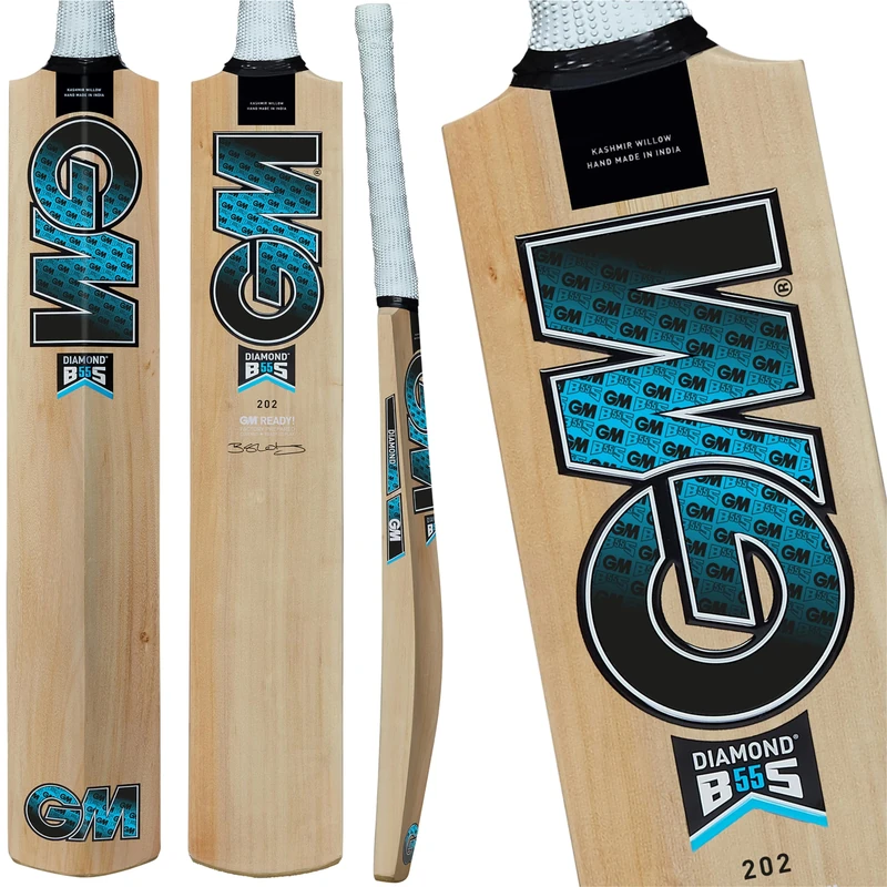 GM | Cricket Bat | Ben Stokes Diamond 101 BS55 | Beginner Grade 1 Kashmir Willow | Size 6 Suitable for Players 157-163cm / 5' 2" - 5' 4" | Gunn & Moore