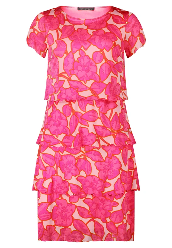 Betty Barclay Women's 1555/2615 Dress, Pink/Rose, 16