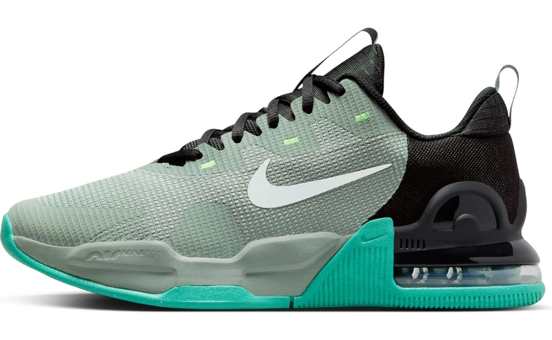 NIKE Men's Air Max Alpha Trainer 5 Three Quarters Tall, Mica Green/White-Black-Clear J, 13 UK