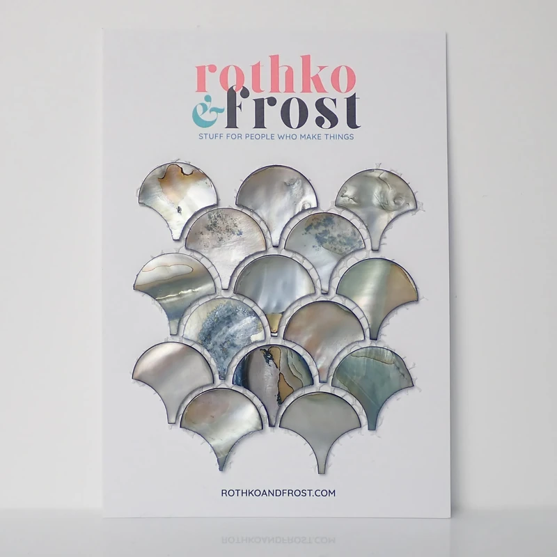 Incudo White Mother of Pearl Square Mosaic Tiles - 305x305mm, Pack of 4, Mesh Backing