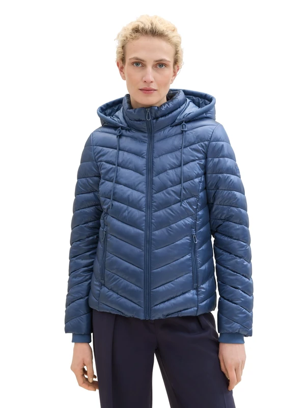 TOM TAILOR Women's Lightweight Quilted Jacket with Hood, 26779 - Nighttime Blue, XS