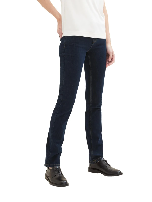 TOM TAILOR Women's Alexa Straight Jeans, 10115 - Clean Rinsed Blue Denim, 33W x 32L