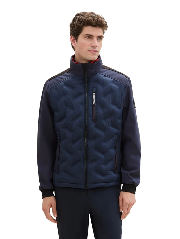 TOM TAILOR Men's 1042629 Jacket, 10668-Sky Captain Blue, M