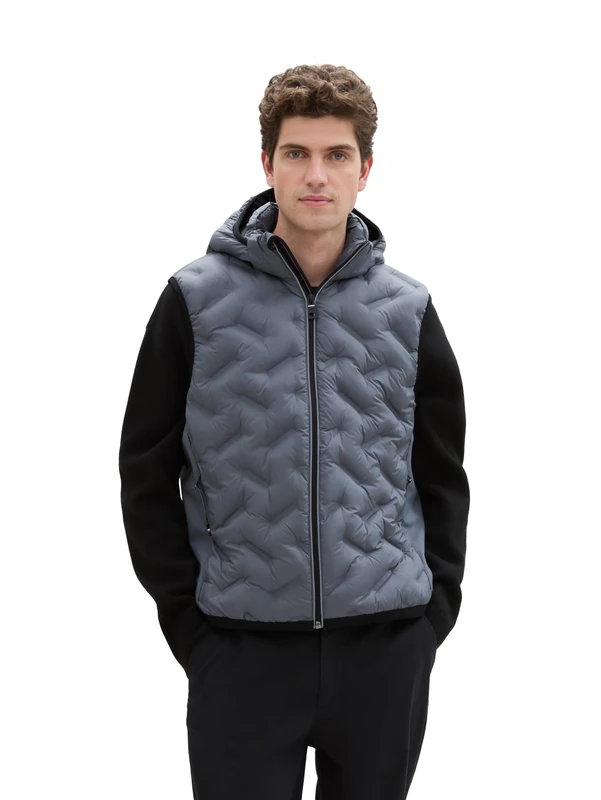 TOM TAILOR Men's 1041313 Vest, 28128-Stormy Teal, XL