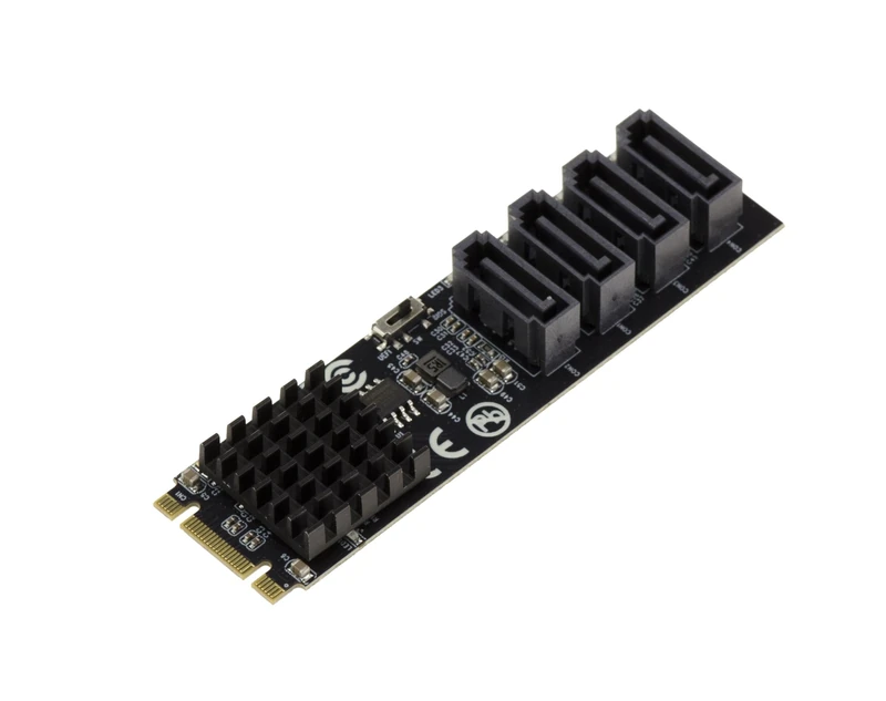 KALEA-INFORMATIQUE PCIe M or B+M Key 4 port SATA 6G RAID 0 1 10 M.2 (M2 NGFF) card with MARVEL 88SE9236 chipset