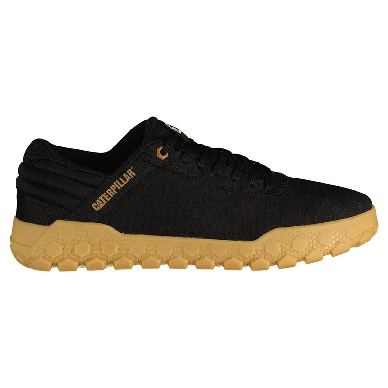 CAT Footwear Men's Hex + Canvas Sneaker, Black, 11 UK