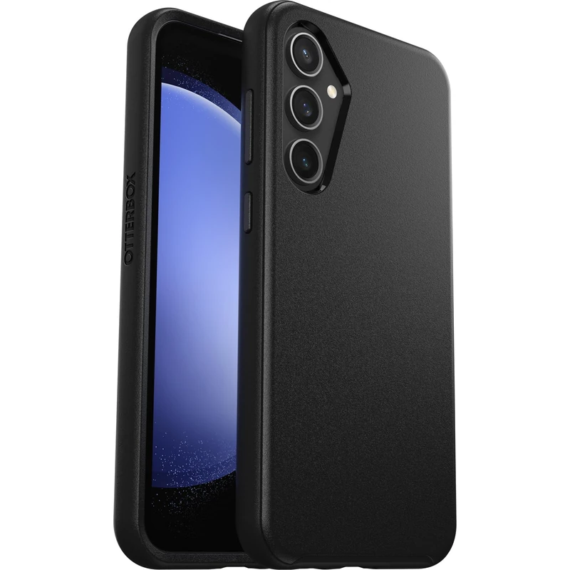 OtterBox Galaxy S23 FE Symmetry Series Case - BLACK, Ultra-Sleek, Wireless Charging Compatible, Raised Edges Protect Camera & Screen