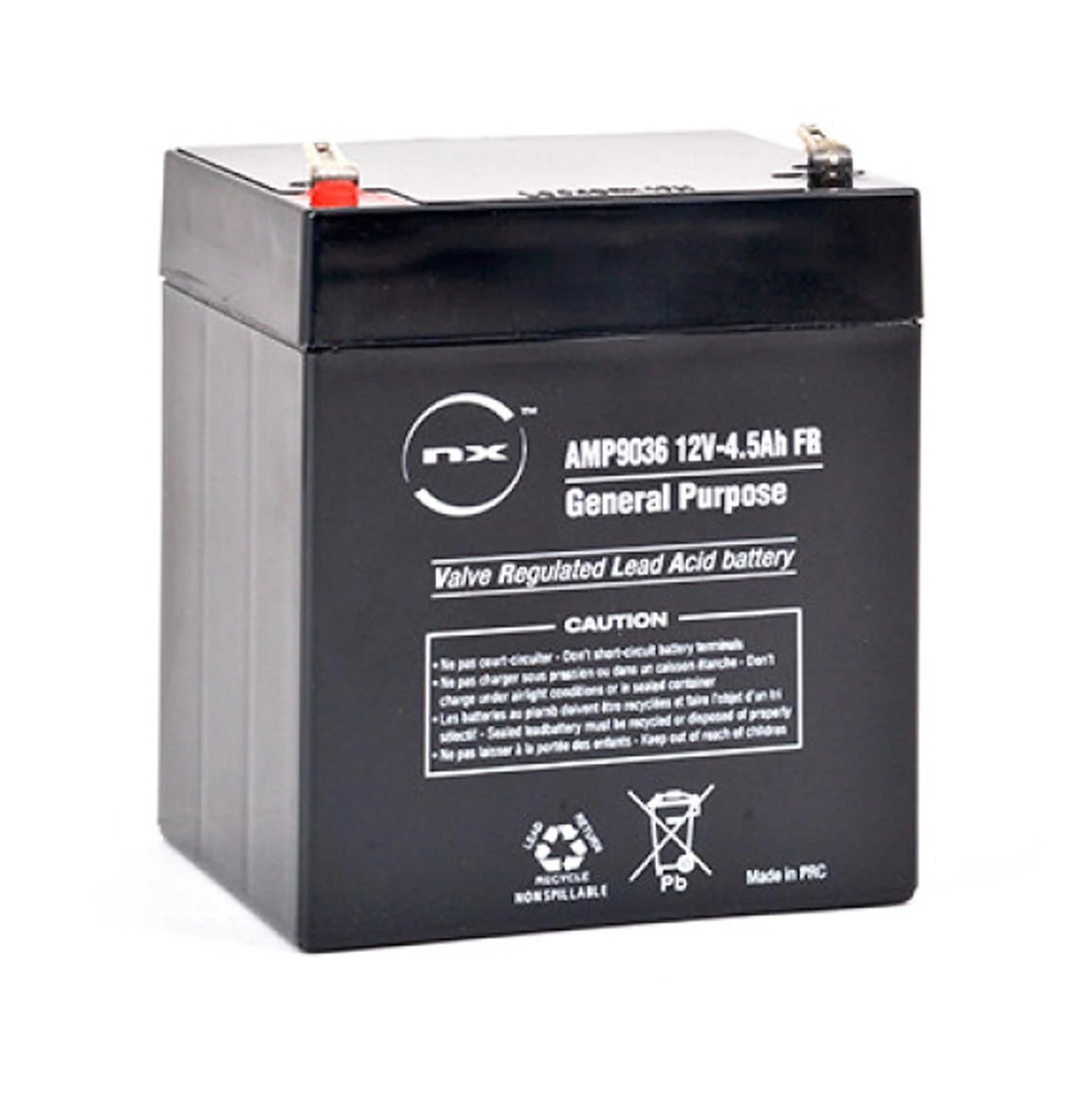 NX NP4.5-12, 12V 4.5AH (as 4Ah & 5Ah) SEALED LEAD RECHARGEABLE UPS BATTERY KIDS CHILDRENS TOY CAR BATTERY