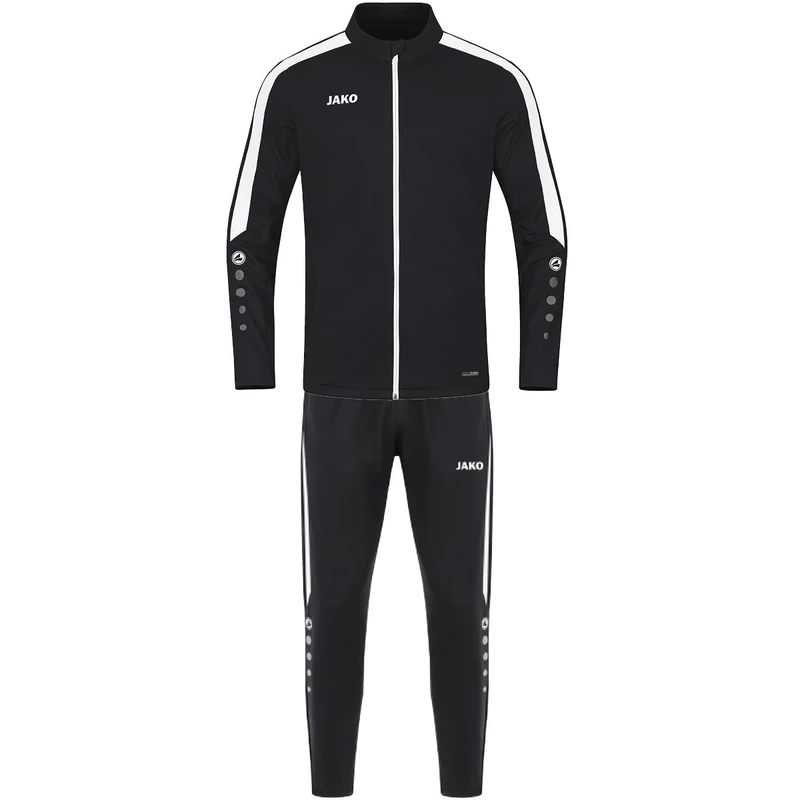 JAKO Men's Polyester Power Tracksuit, Black, S