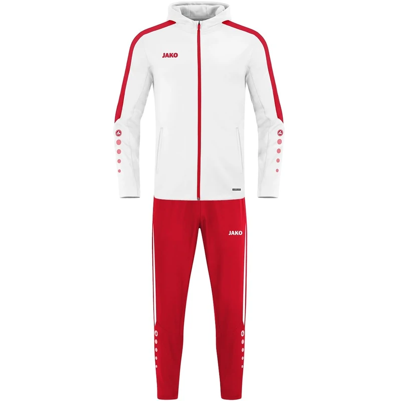 JAKO Women's Presentation Suit Power, White/red, 36 (EU)