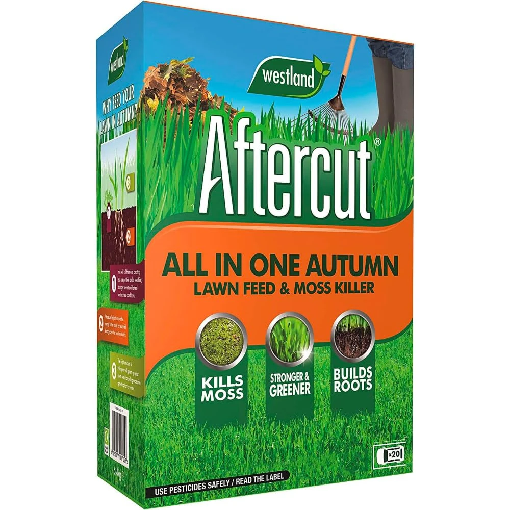 Westland Aftercut All In One Autumn Lawn Feed and Moss Killer 160m2 (20400592)