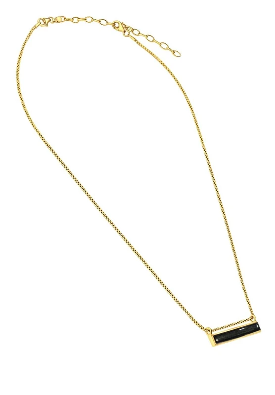 Ellen Kvam Bar-box necklace Black