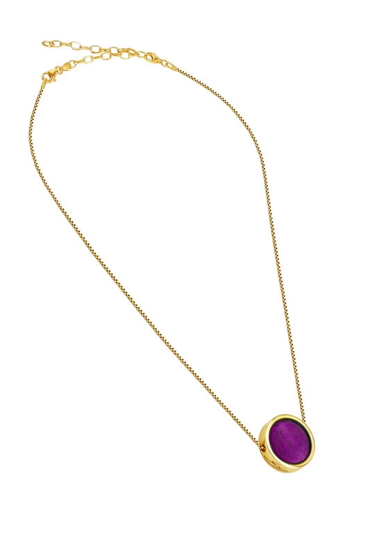 Ellen Kvam Arctic Circle Necklace - Purple